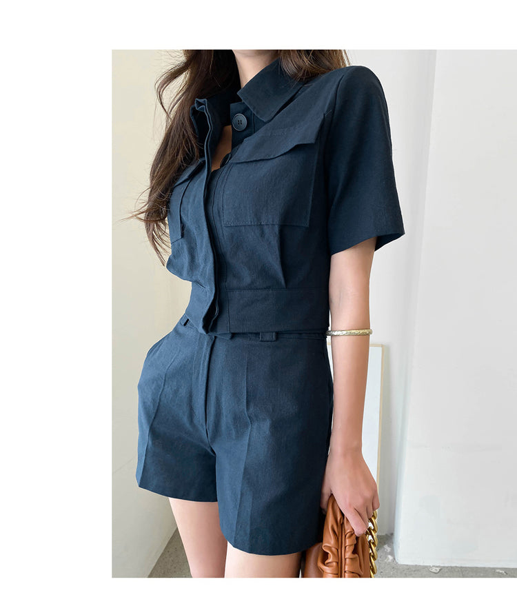 【Set】セットアップ シャツ + パンツ W12290