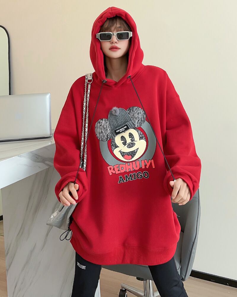 【tops】プリントフーディー T0160