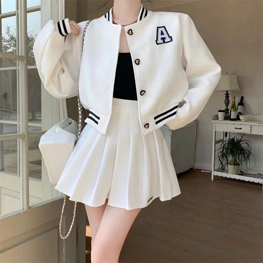 【Set】新作アイテム2点セット スタジャン+ スカート W11412