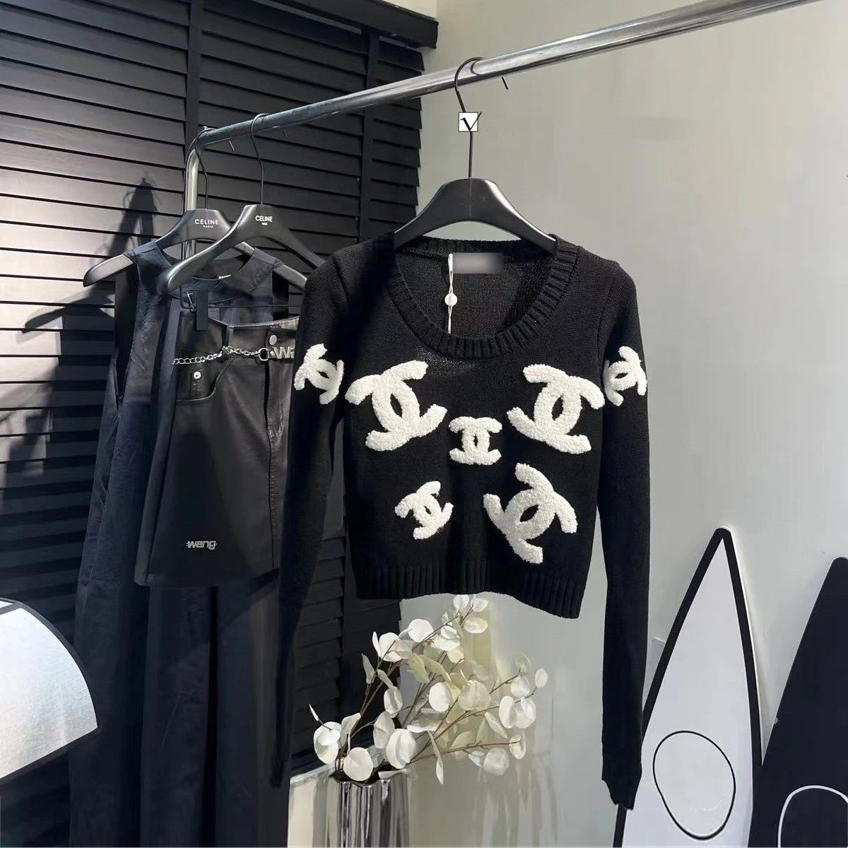 【Tops】2色展開長袖セーター W13330