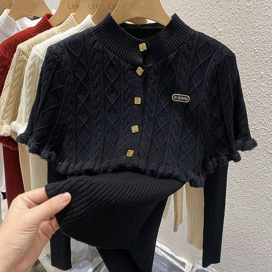 【Set】ニットセットボレロ+ニット   W13293