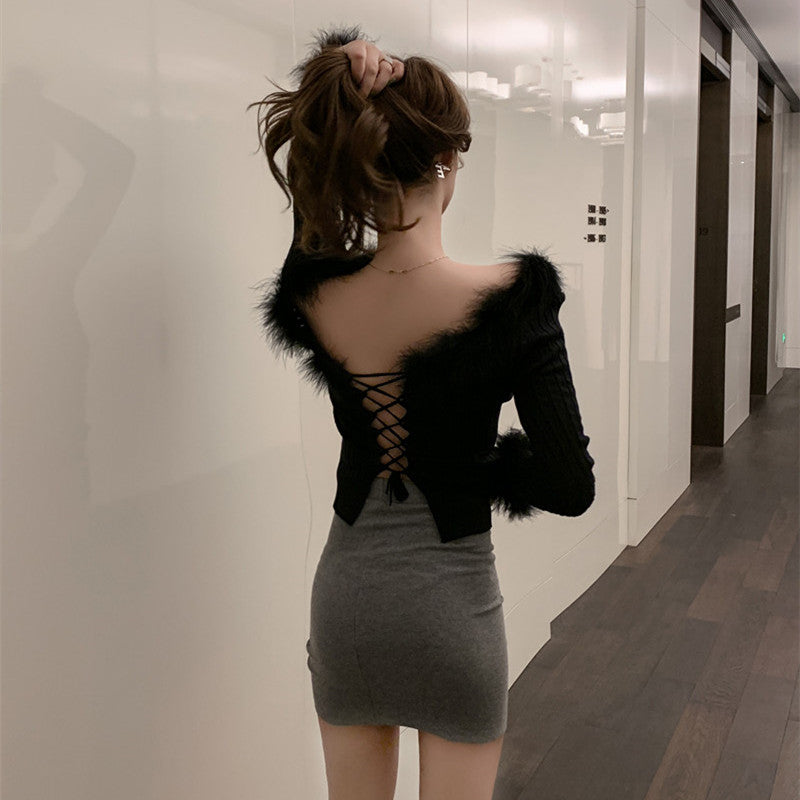 【Tops】セクシーニット W13518