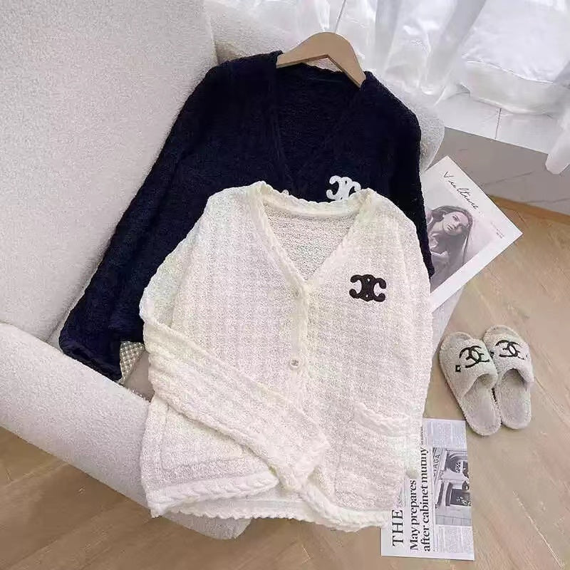【Outer】3色展開ニットカーディカン W13245