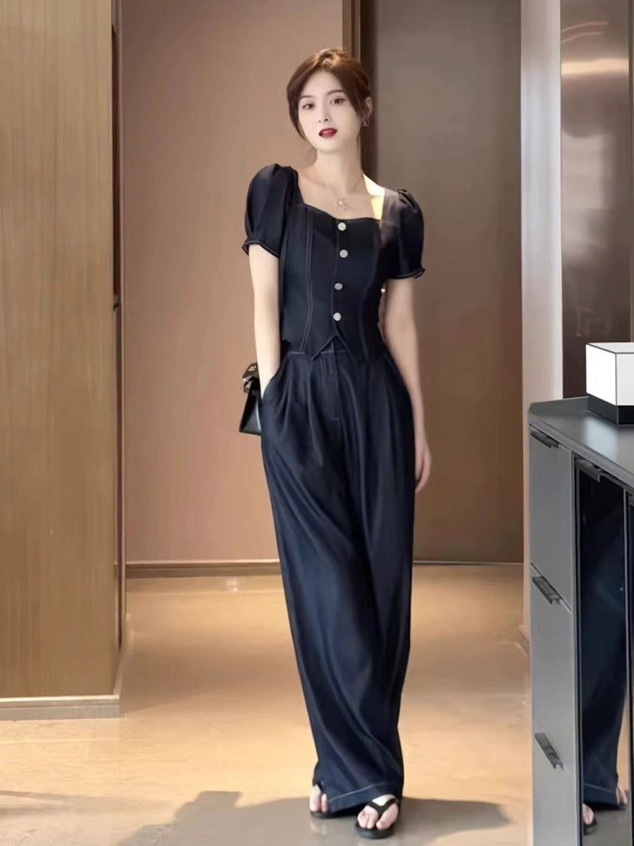 【Set】2点セット Tシャツ + パンツ W12294