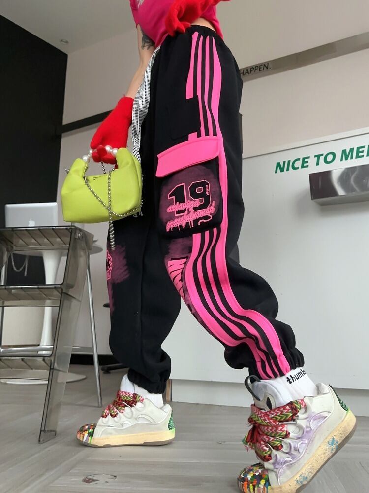 【bottoms】ポケット付ジョガーパンツ T0150