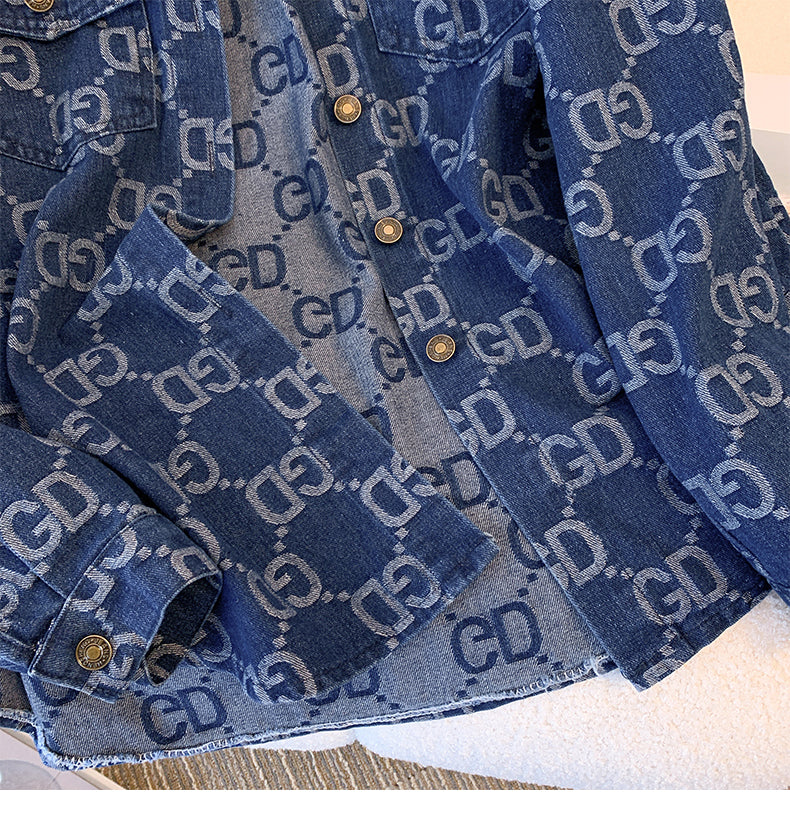 【Outer】ジャカードデニムジャケット W14033