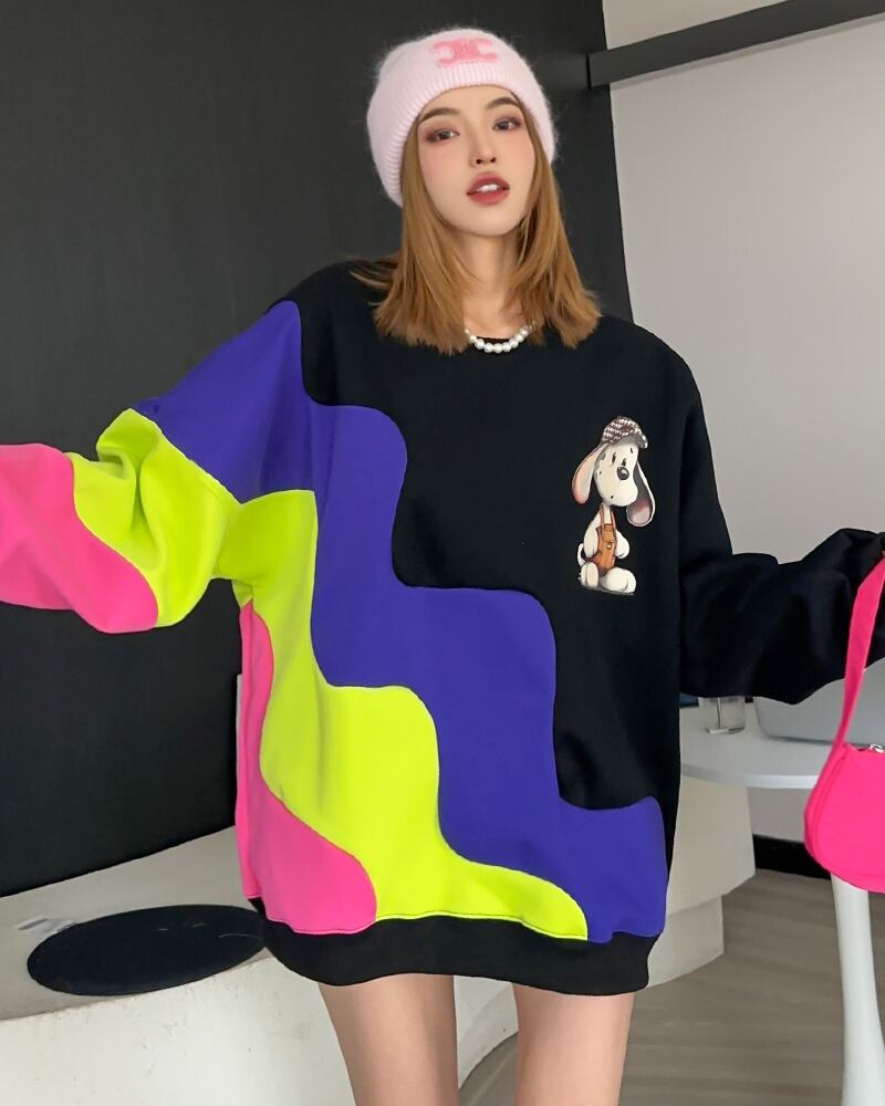 【tops】プリントスウェット T0153