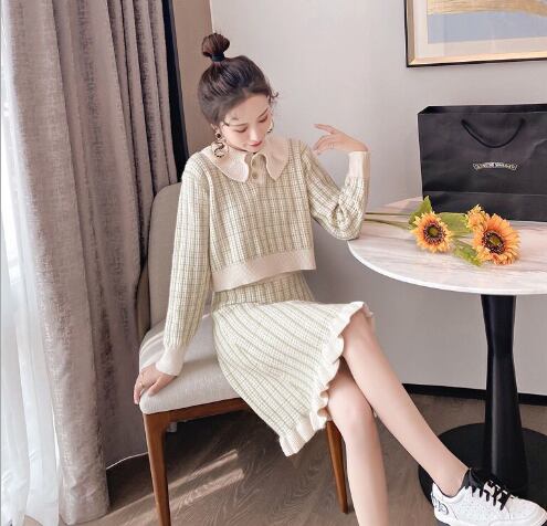 【set】大人可愛い!初秋ニットカーディガン2点セット
