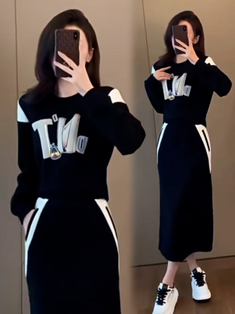 【Set】トレーナー+スカート 2点セット W13979