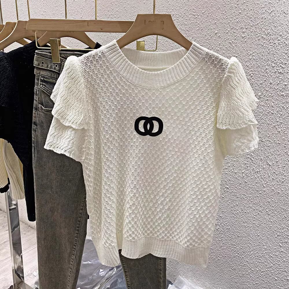 【tops】半袖ニットトップス M21883