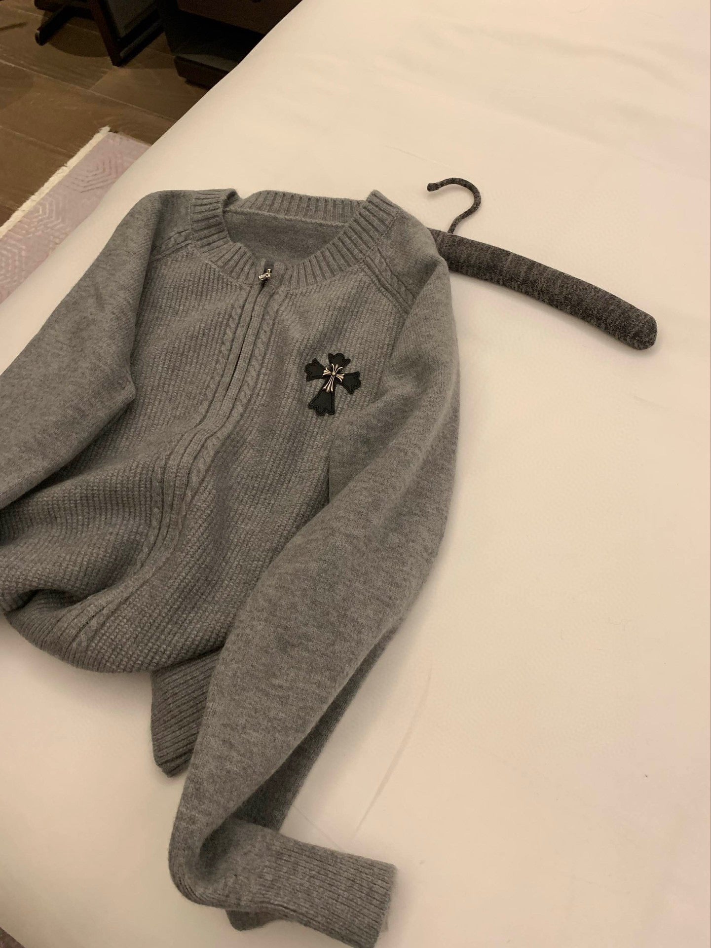 【Outer】フード付きカーディガン W14481