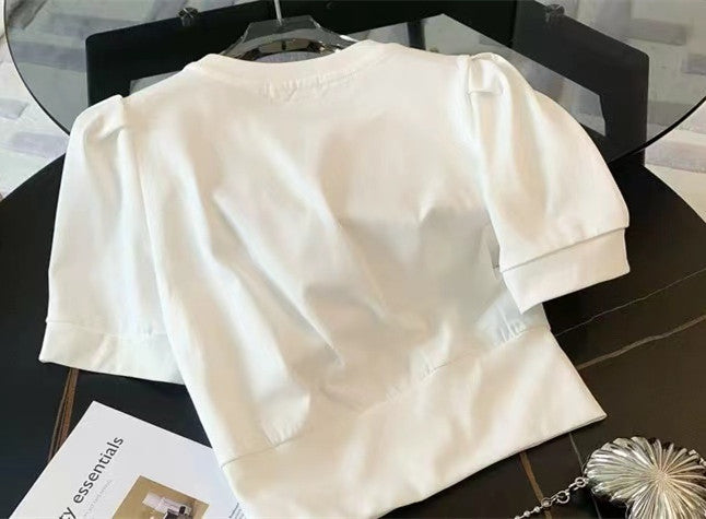 【Set】半袖Tシャツ+ パンツシンプルセット   W11134