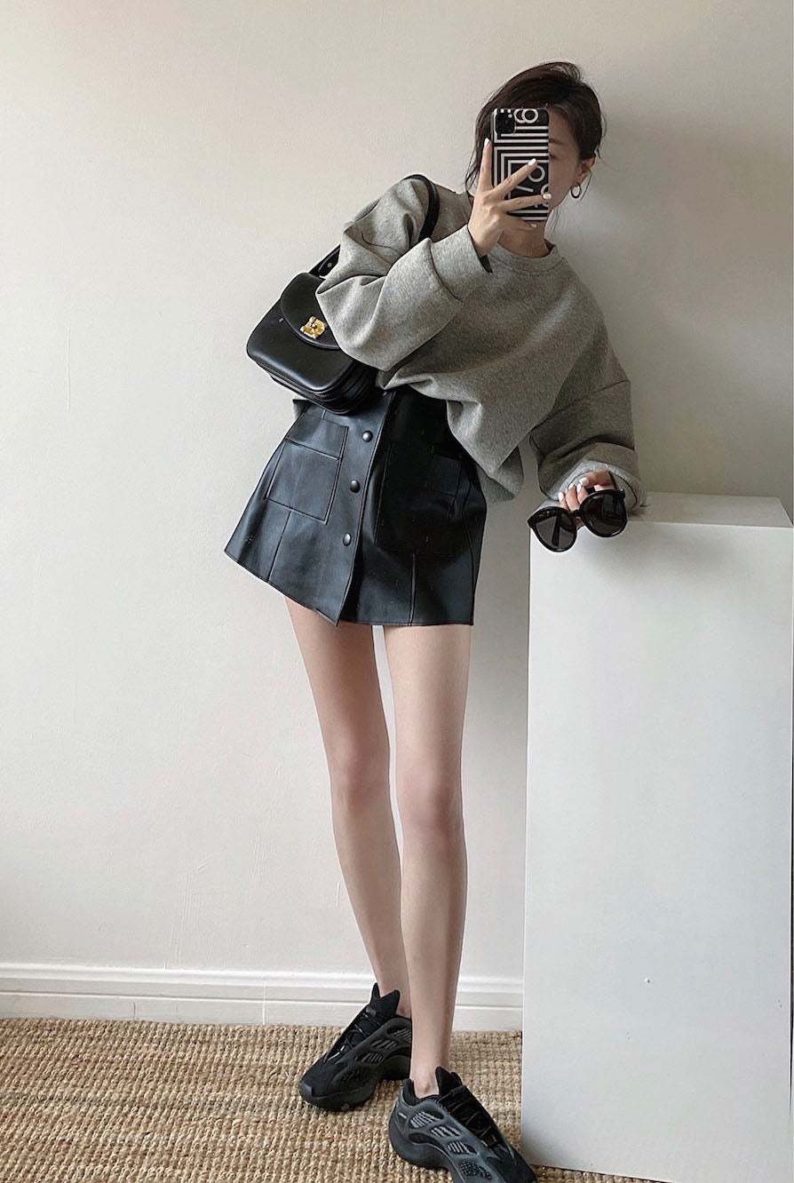 【Bottoms】アルファベットプリーツスカート W14386