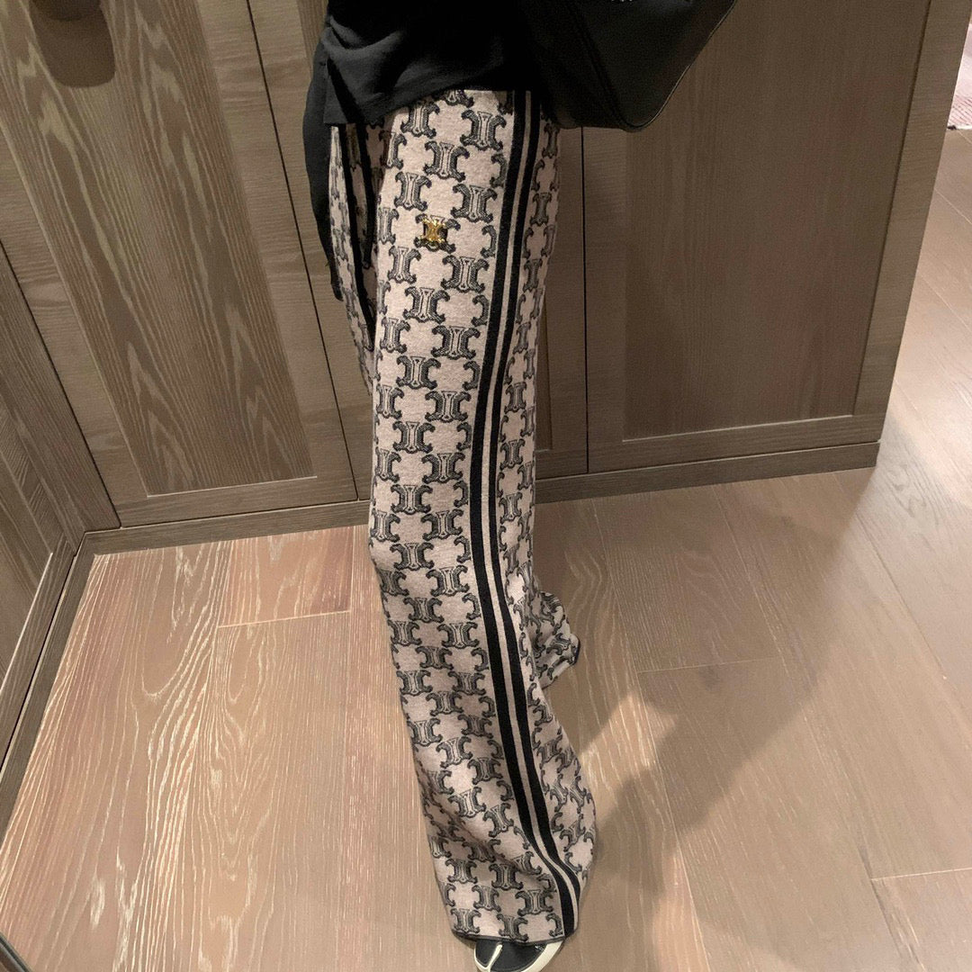 【Bottoms】3色展開ニットガウチョパンツ W13755