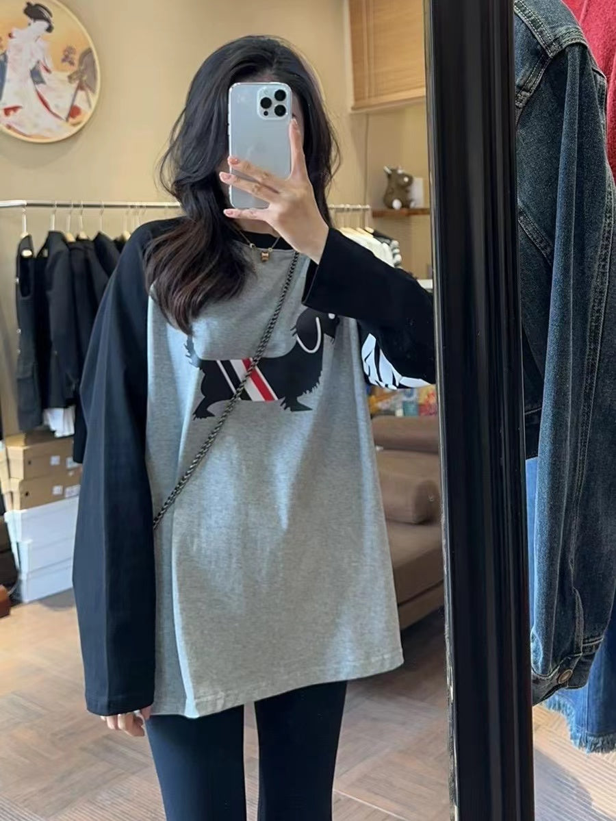 【Tops】ラグランスリーブTシャツ W13289