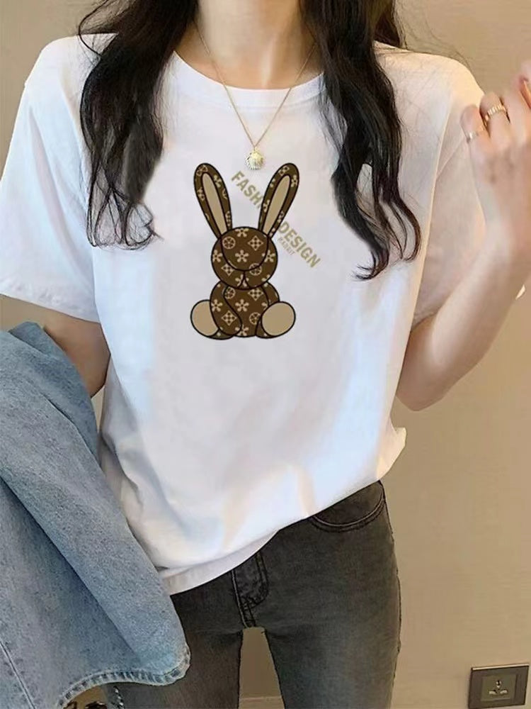 【Tops】プリントTシャツ W10906