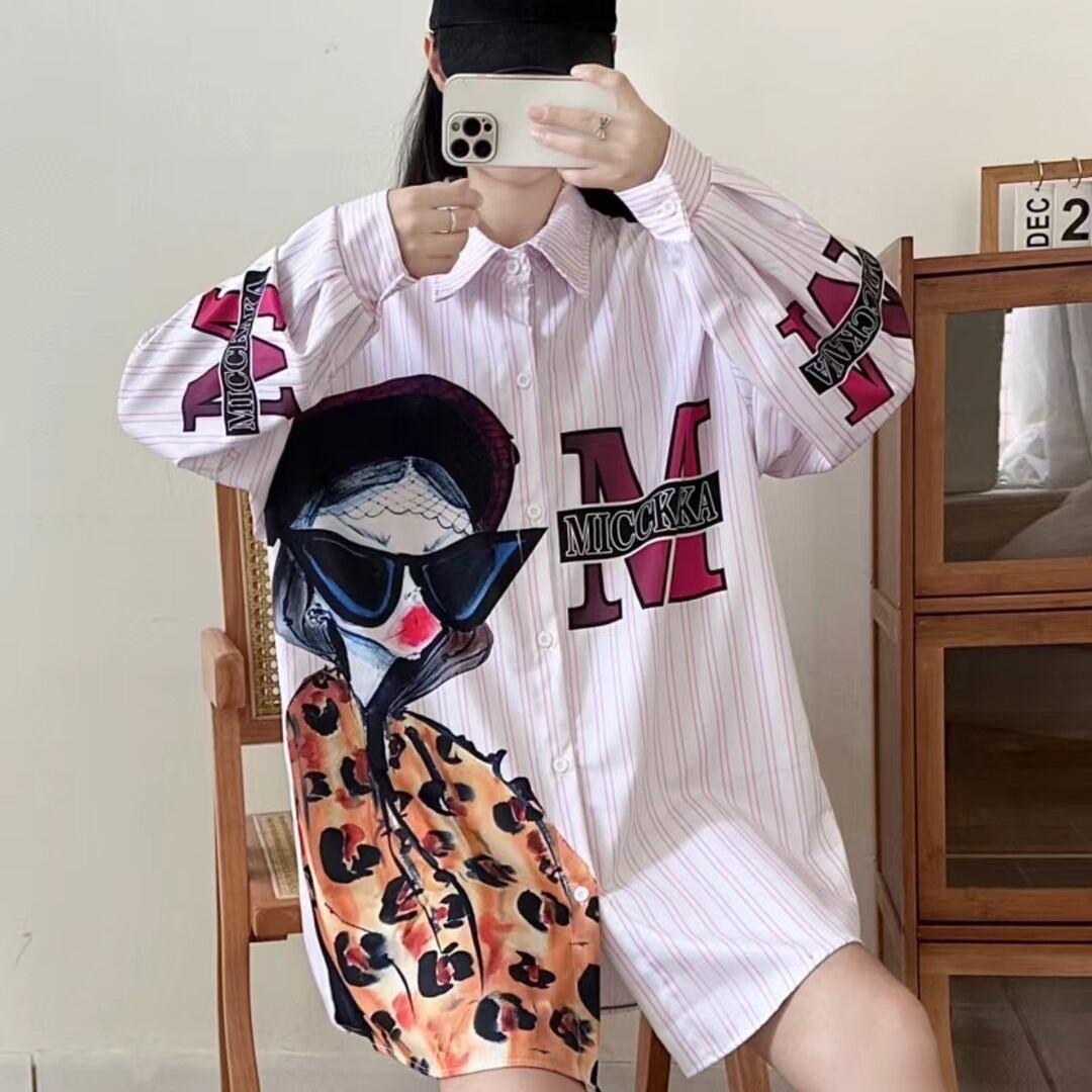【tops】カートゥーンシャツトップス M21372