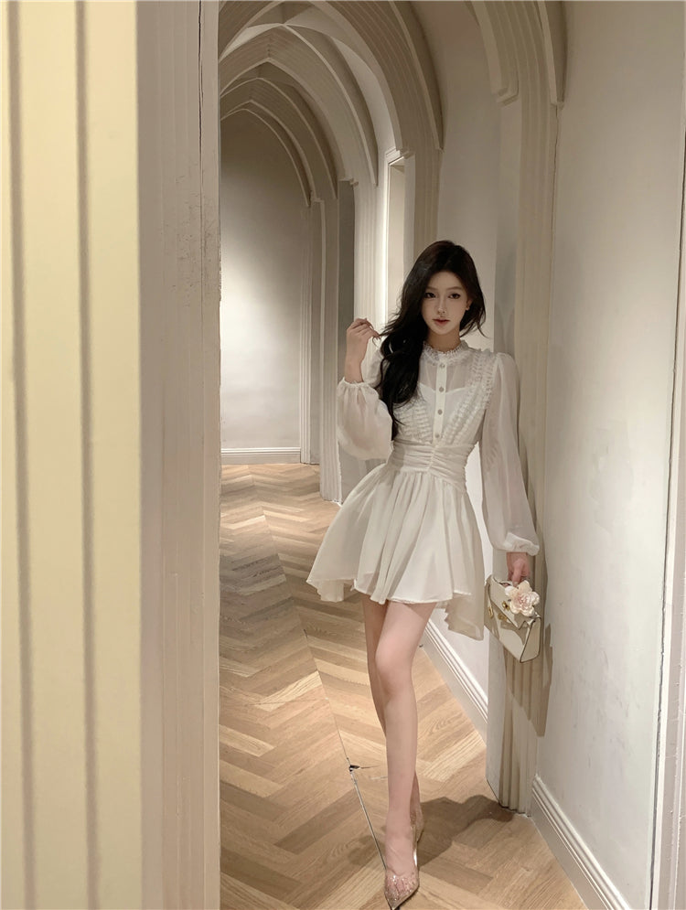 【Dress】長袖デートワンピース W13712