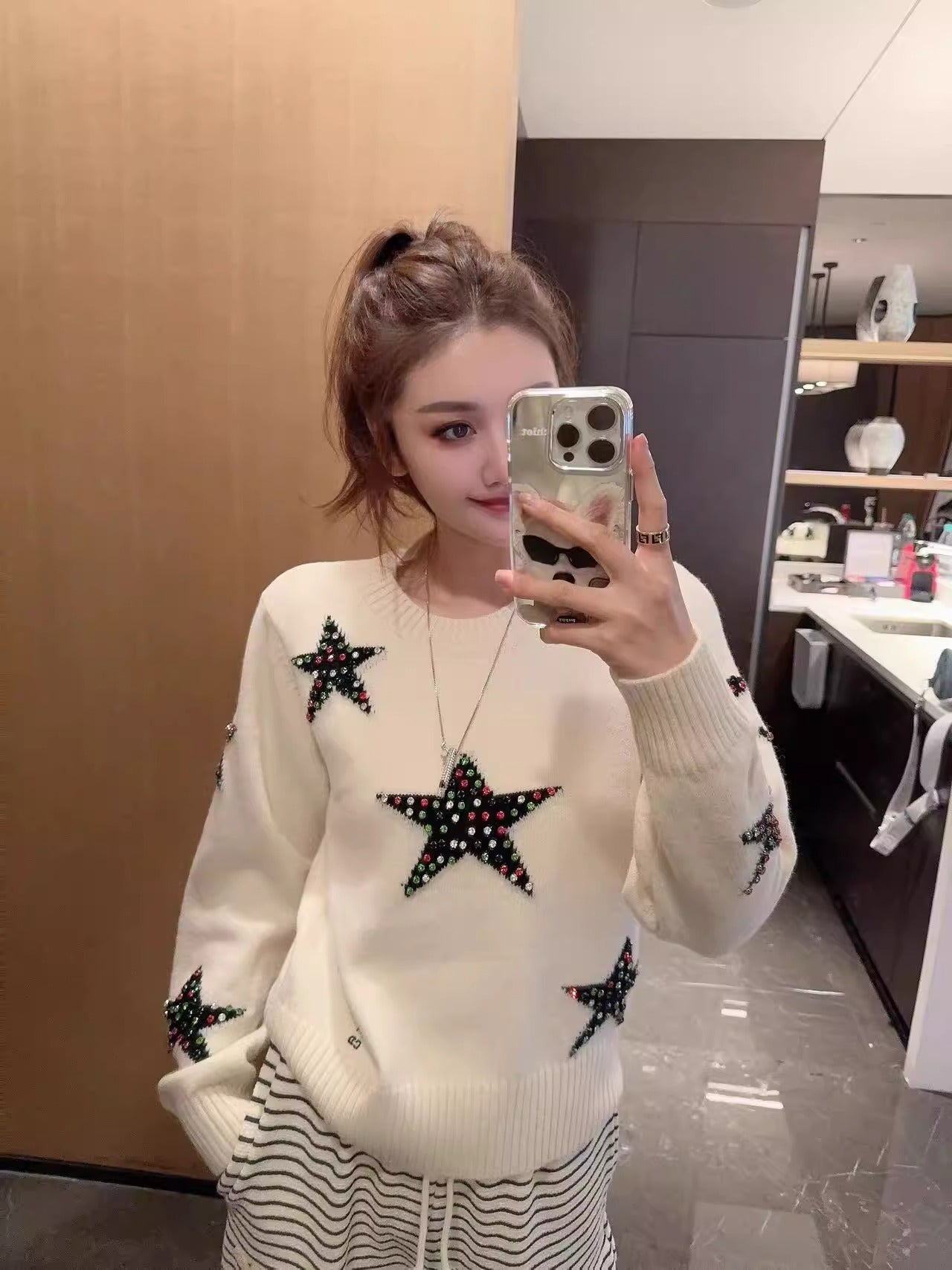 【Tops】ダイヤモンドセーター W13447