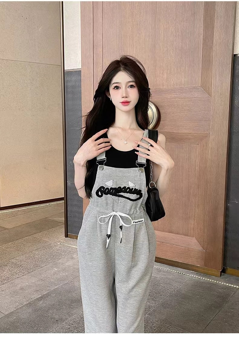 【Set】2点セット タンクトップ+ サロペット W11341