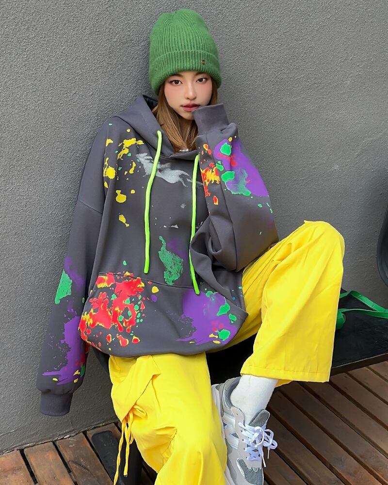 【tops】落書きフーディー T0117