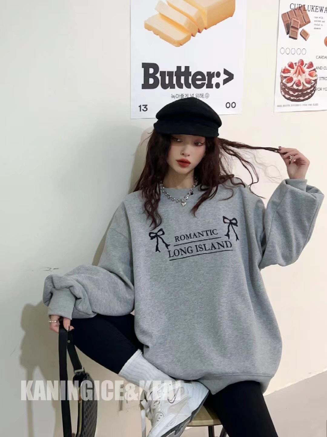 【tops】刺繍スウェット W10534