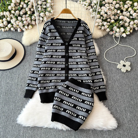 【Set】カーディカン +スカート2点セット W14396