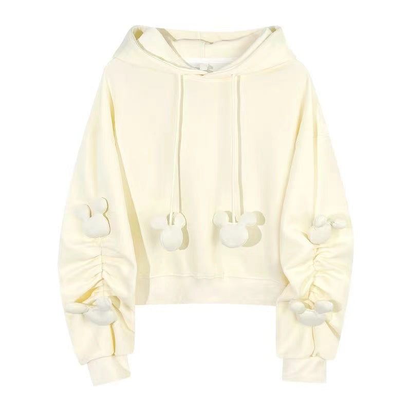 【Tops】可愛いフーディー W13155