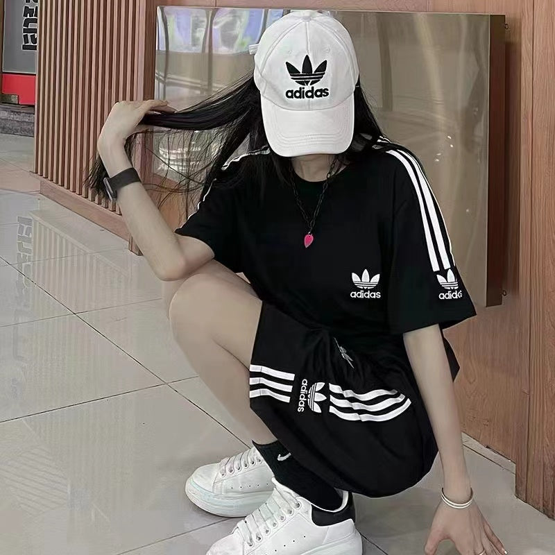 【Set】セットアップ Tシャツ + パンツ W12274