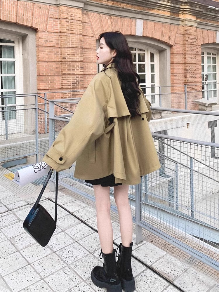 【Outer】気質トレンチコート W13548