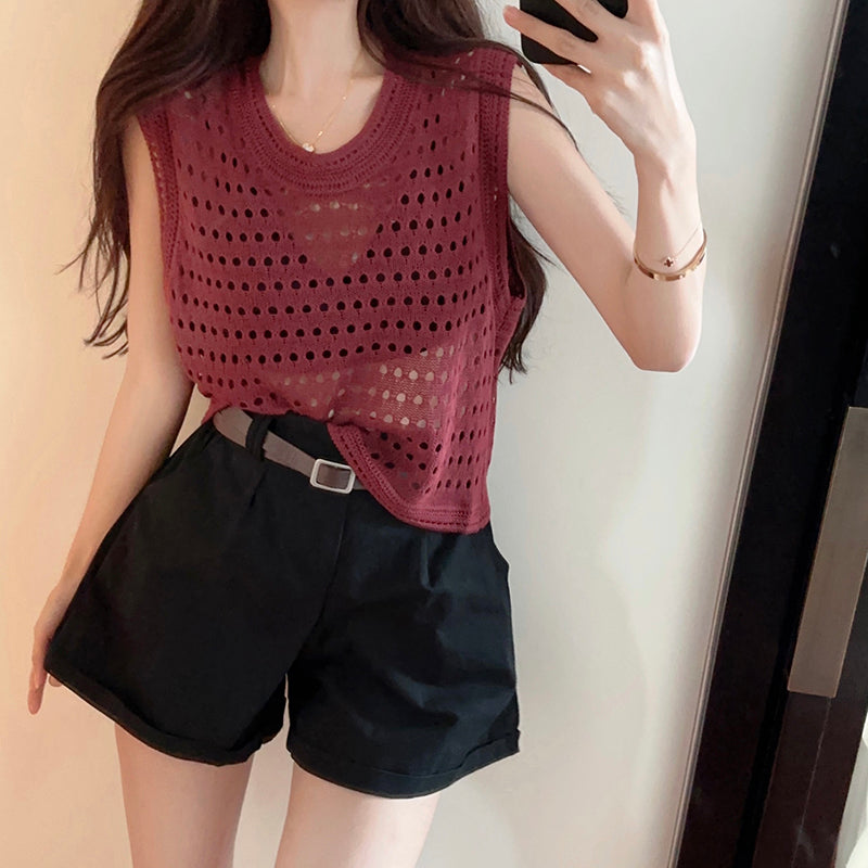 【Set】タンクトップ+ショートパンツセット W11821