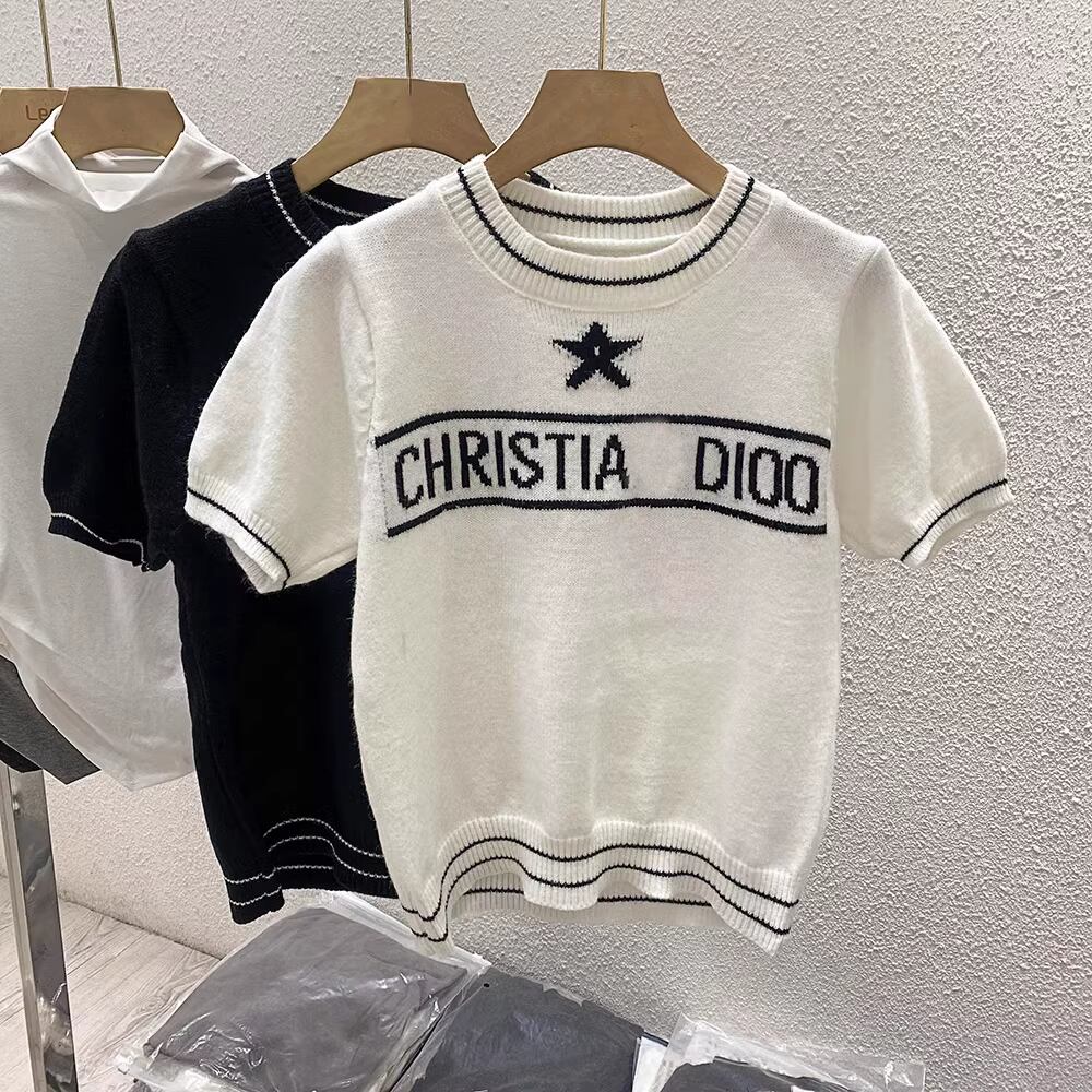 【tops】半袖ニットトップス M21887