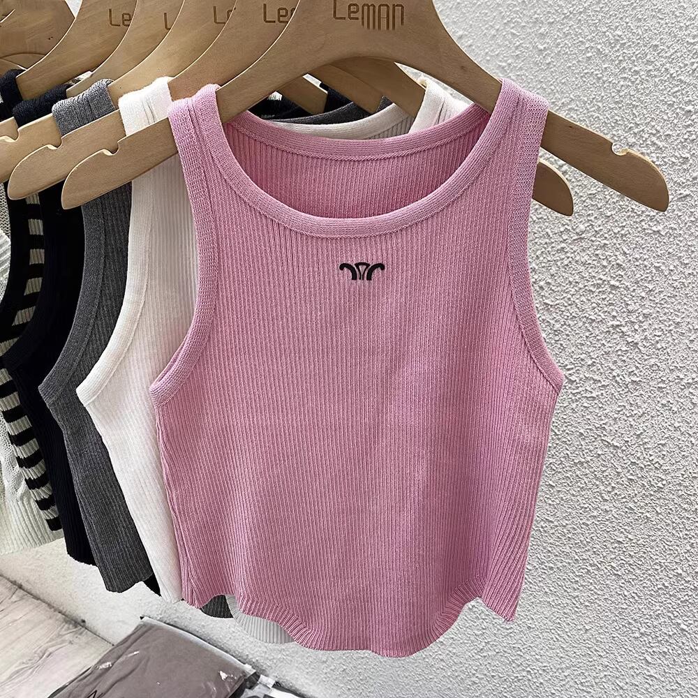 【tops】ノースリーブニットトップス M21880