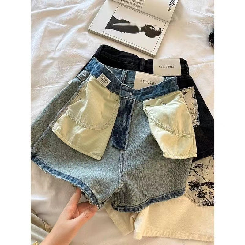 【Bottoms】3色展開ショートパンツ W12006
