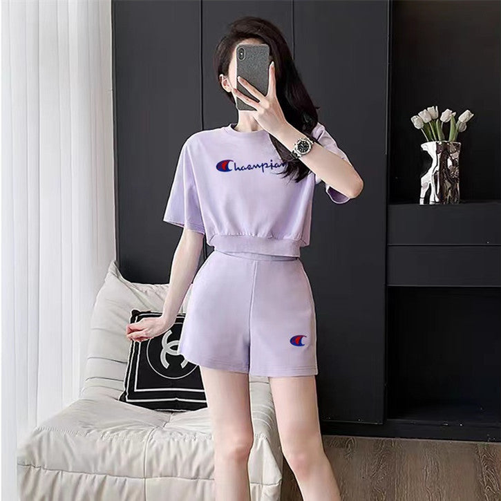 【Set】2点セット Tシャツ + パンツ W12259