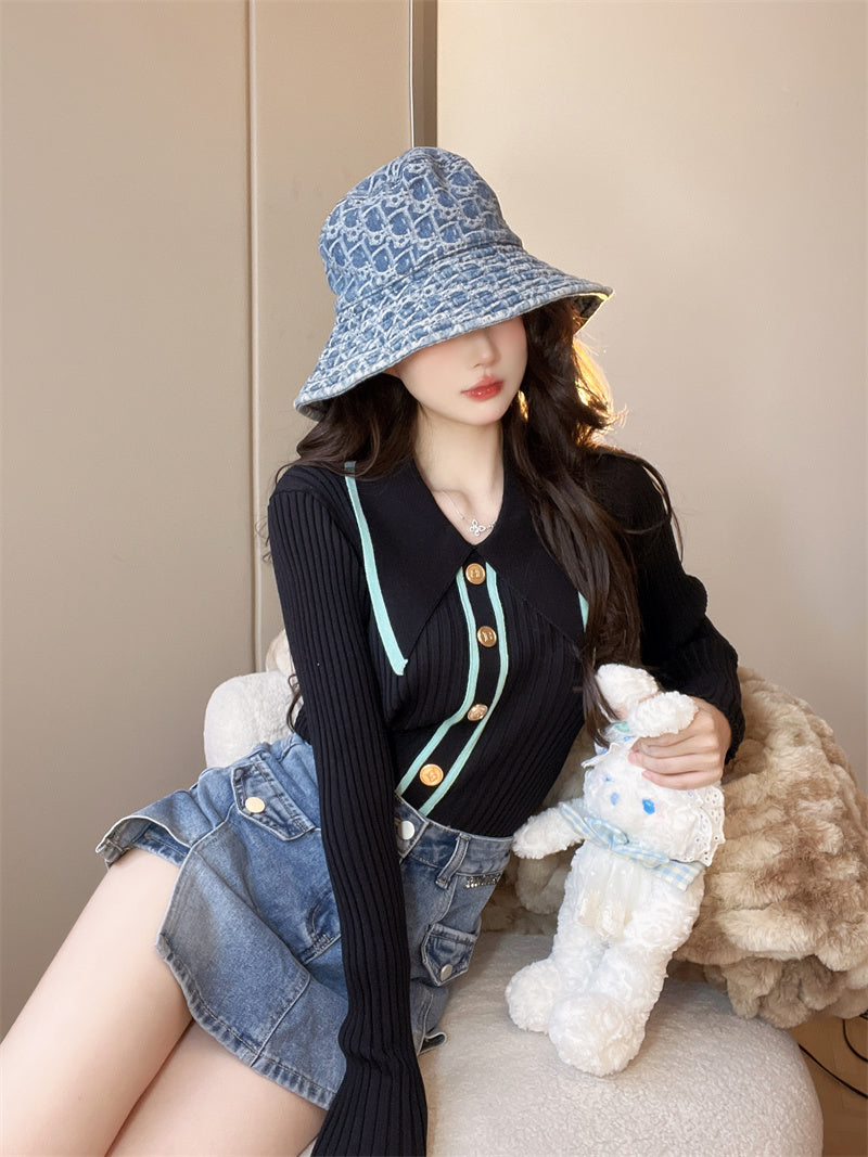 【Tops】シンプルニット W13600