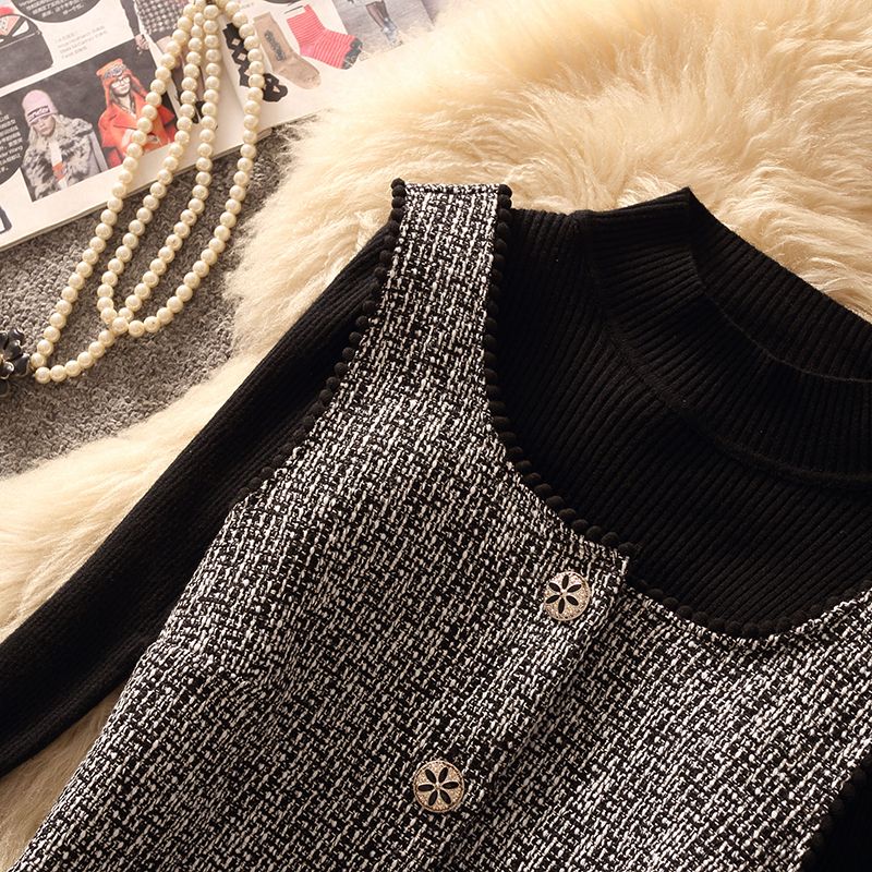 【Set】ニット+ワンピース セット Z8180