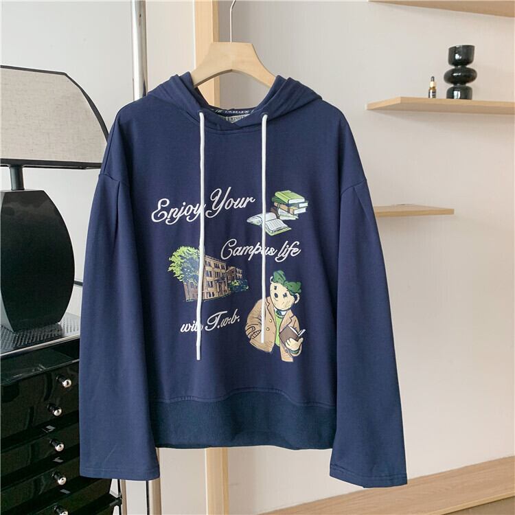【tops】クマプリントフーディー M21432