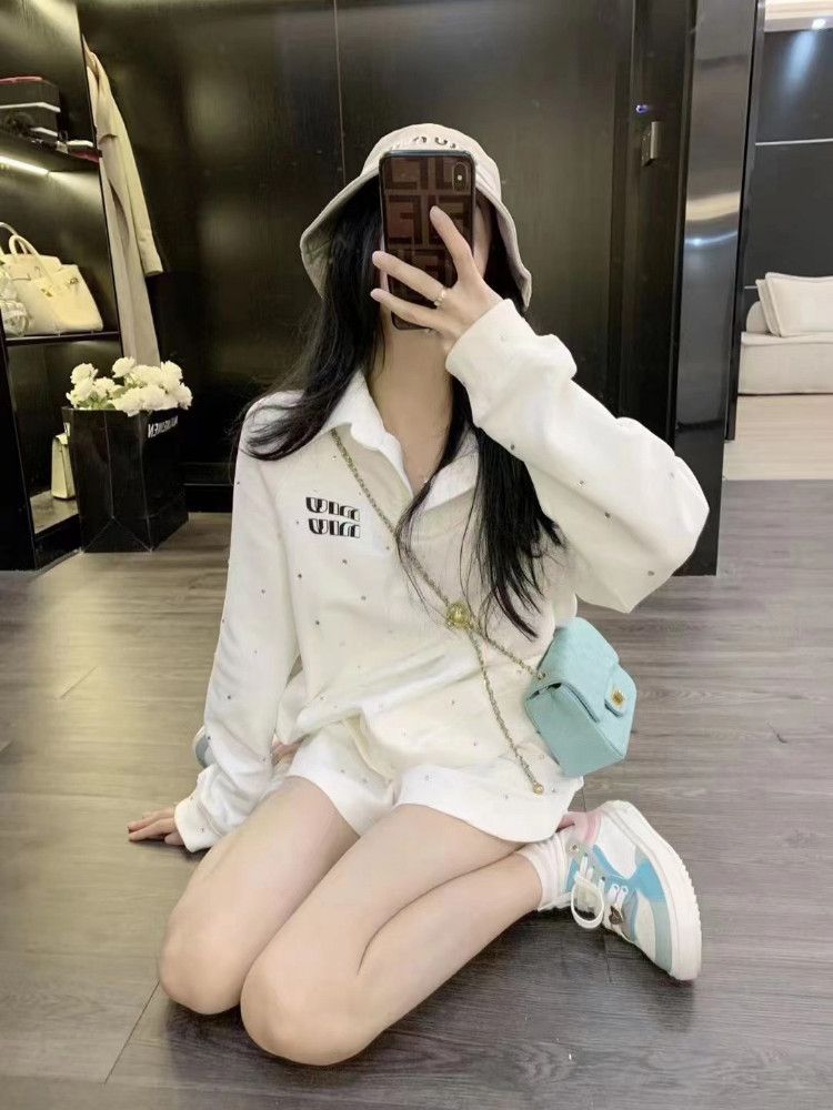 【Set】POLOネックパーカー2点セット T01445