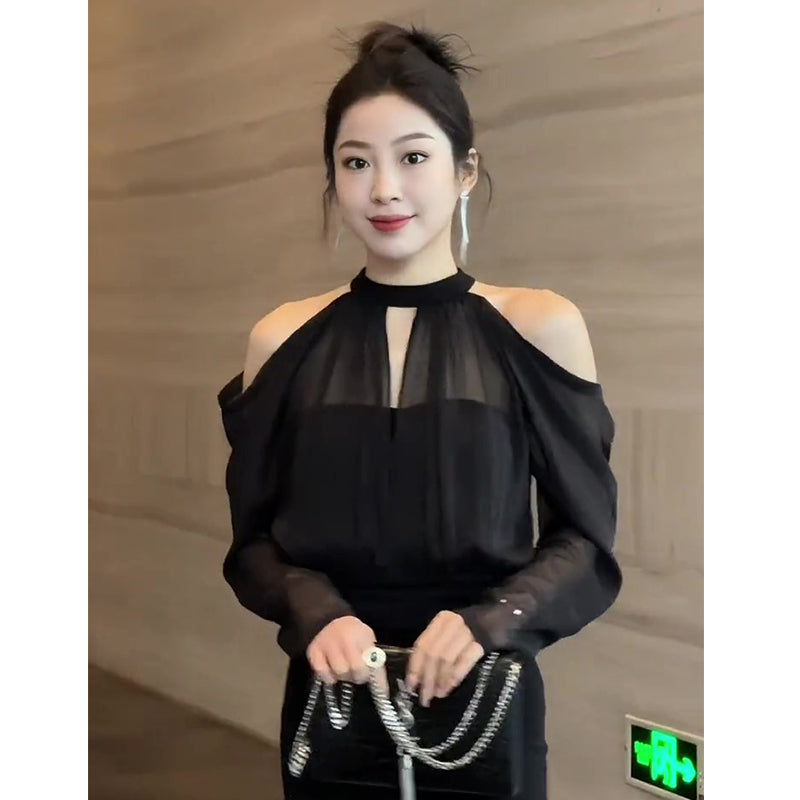 【Tops】肩見せブラウス W13401