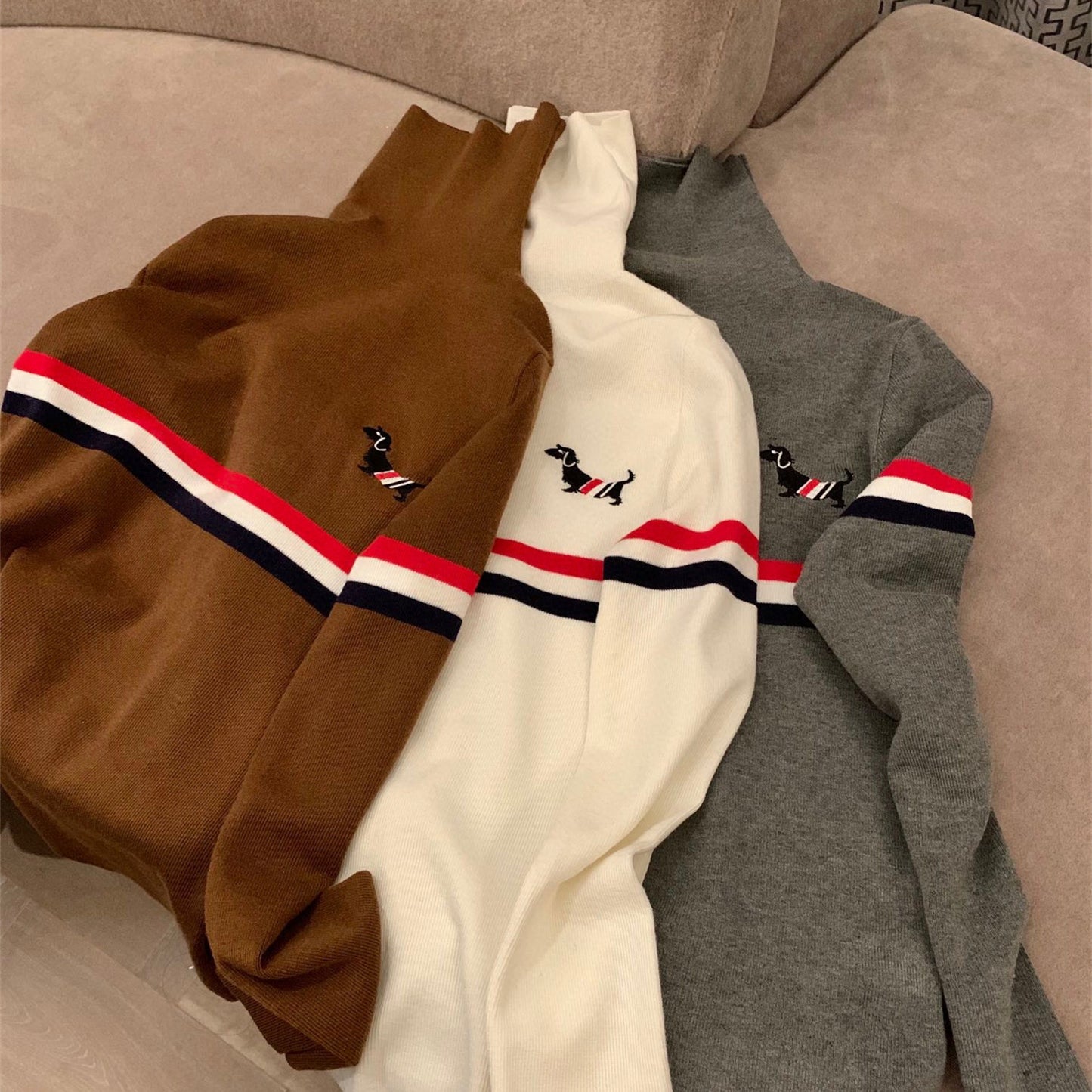 【Tops】ハイネックニット W14495