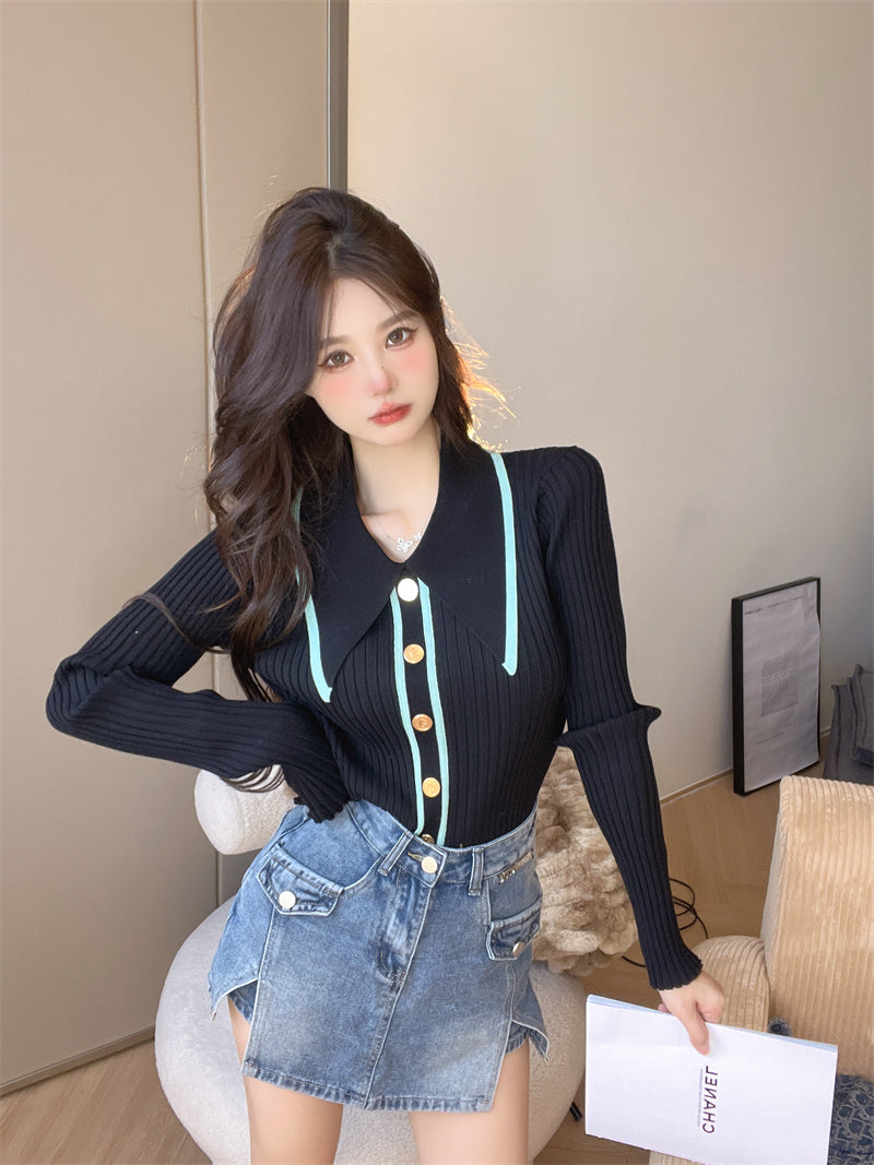 【Tops】シンプルニット W13600