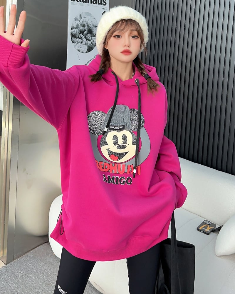 【tops】プリントフーディー T0160