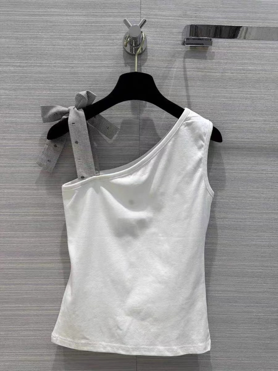 【Tops】ワンショルダータンクトップ W11951