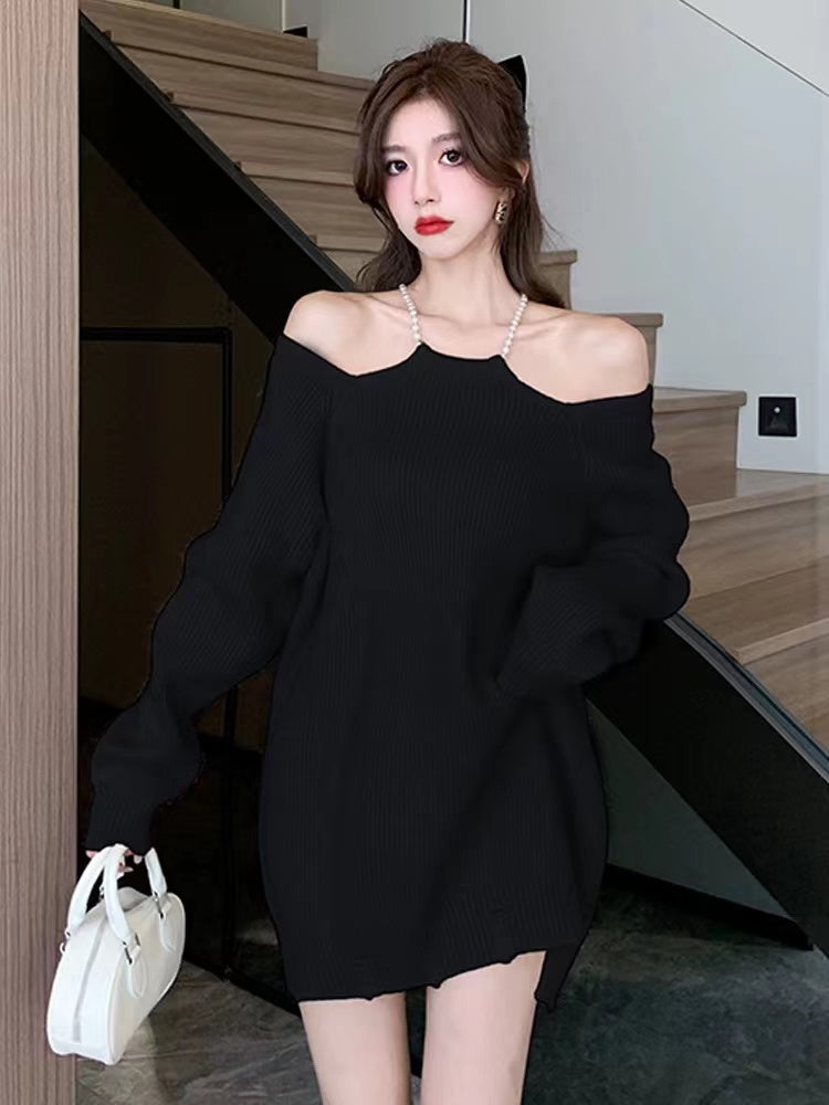【Tops】ホルターネックセーター W13801