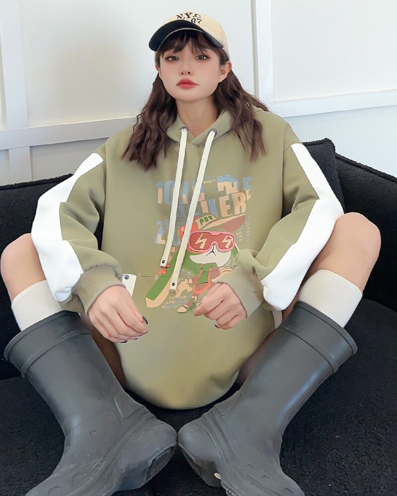 【tops】プリントフーディーG19781