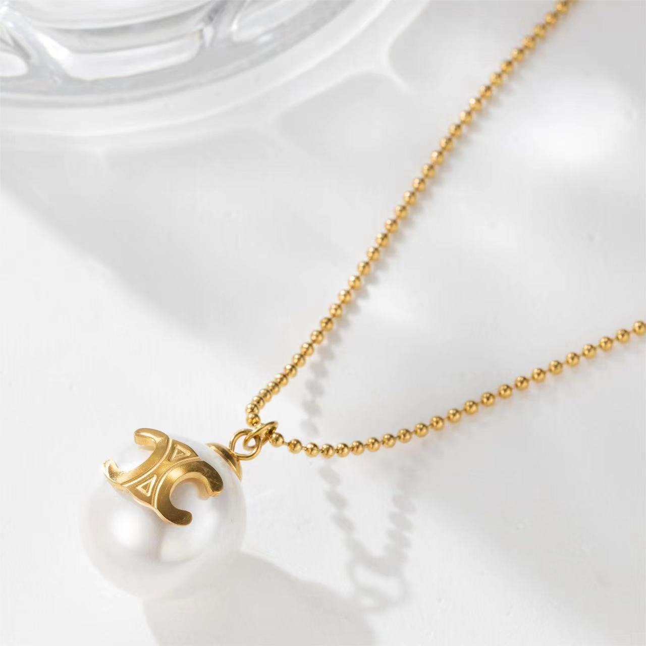 【雑貨】ビーズデザインネックレス W12115