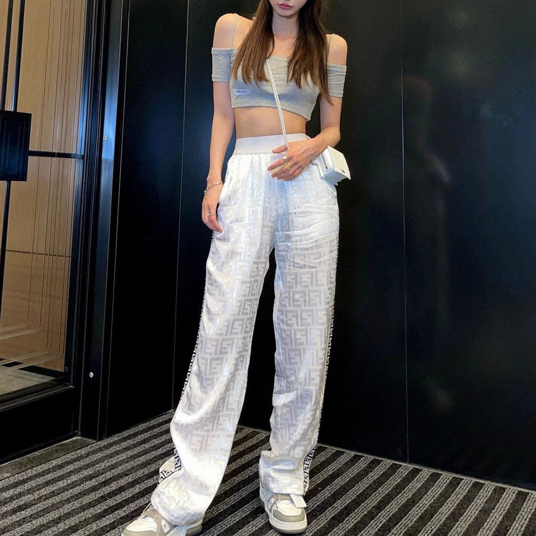 【Bottoms】ジャカードガウチョパンツ W13177