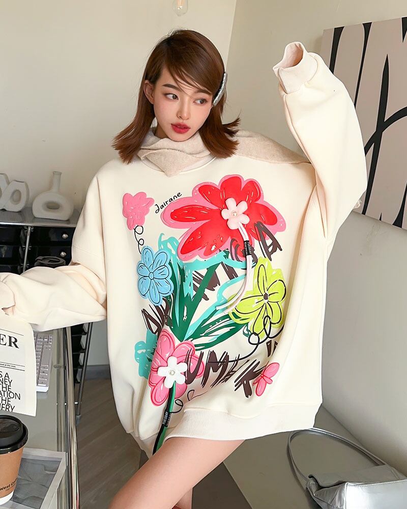 【tops】プリントスウェット M21441