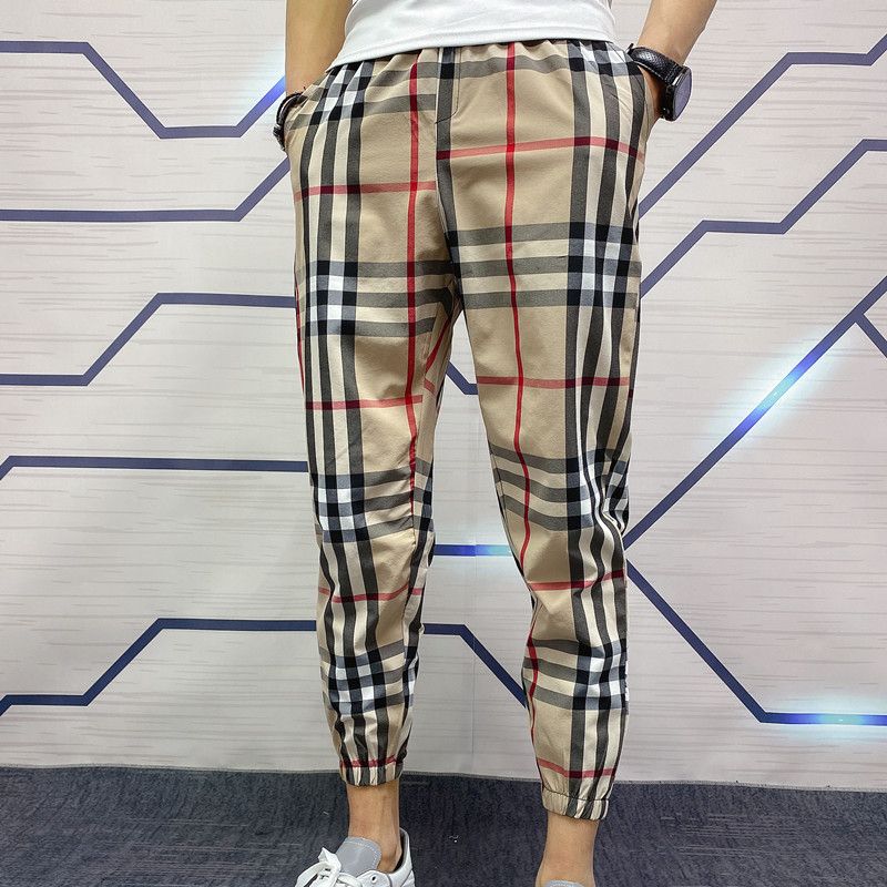 【Mens】チェック柄カジュアルパンツ Z7203